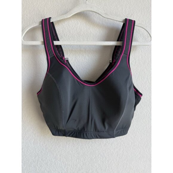 Cacique Sports Bra Women’s 38DDD High Impact Molded Underwire Dusty Gray - Picture 8 of 13